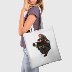 Сумка-шопер Dwarf girl, цвет: 3D-принт — фото 2