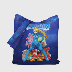 Сумка-шопер Metroid Dread: Самус Аран, цвет: 3D-принт