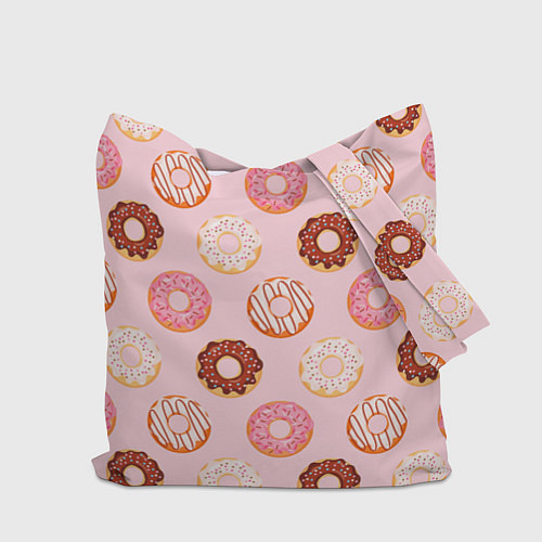 Сумка-шоппер Pink donuts / 3D-принт – фото 2