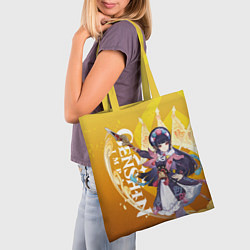 Сумка-шопер ЮНЬ ЦЗИНЬ ГЕНШИН, цвет: 3D-принт — фото 2