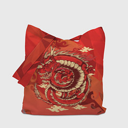 Сумка-шоппер Красно-огненный дракон