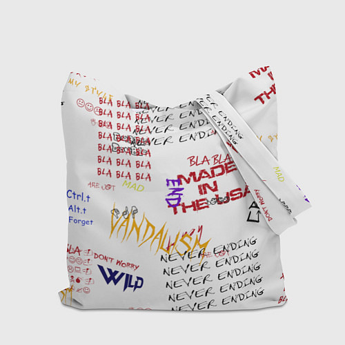 Сумка-шоппер Граффити стиль / 3D-принт – фото 2