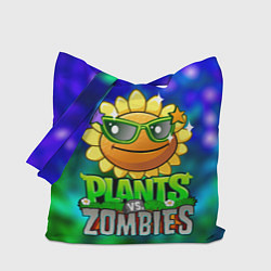 Сумка-шопер Plants vs Zombies подсолнух, цвет: 3D-принт