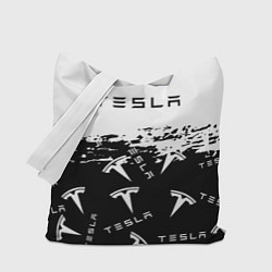 Сумка-шопер Tesla - Black & White, цвет: 3D-принт