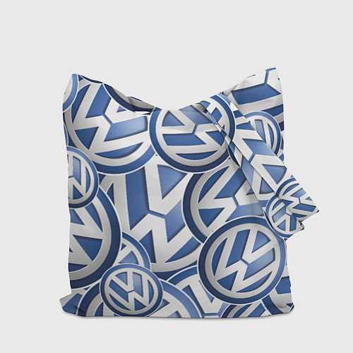 Сумка-шоппер Volkswagen logo Pattern / 3D-принт – фото 2