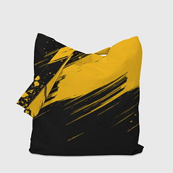 Сумка-шоппер Black and yellow grunge