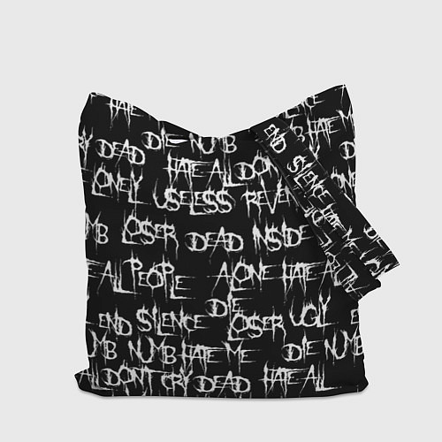 Сумка-шоппер ХРУСТ ПАЛЬЦЕВ ТОКИЙСКИЙ ГУЛЬ / 3D-принт – фото 2