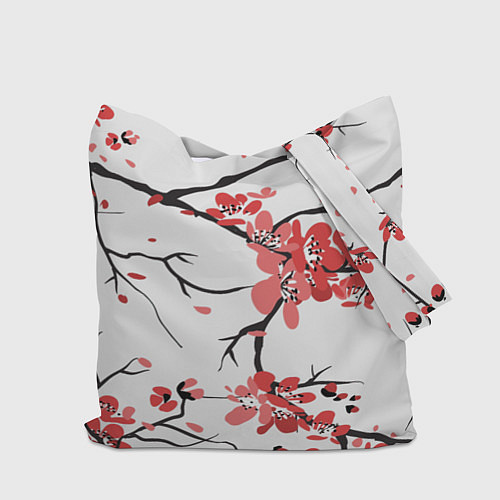 Сумка-шоппер Распустившиеся цветы / 3D-принт – фото 2
