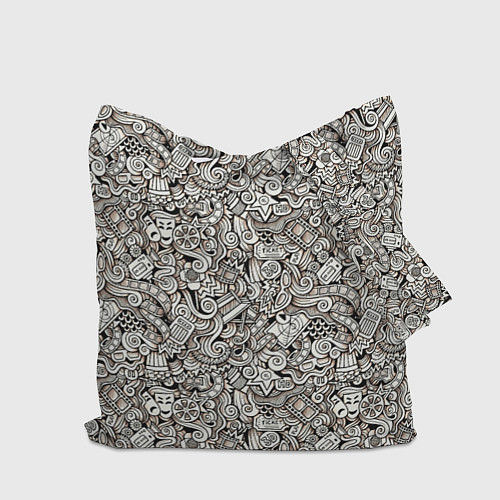 Сумка-шоппер Рисованный синематограф / 3D-принт – фото 2