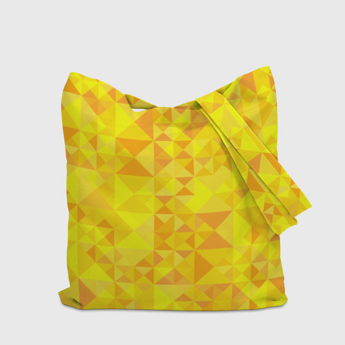 Сумка-шоппер Камуфляж спортивный Призма - солнце / 3D-принт – фото 2