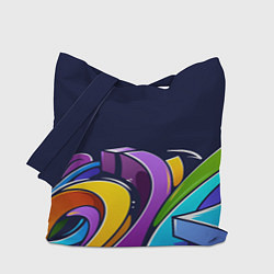 Сумка-шоппер Цветное граффити