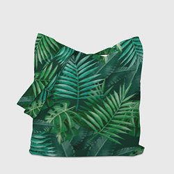 Сумка-шоппер Tropical plants pattern