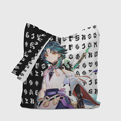 Сумка-шопер СЯО - АДЕПТ ГЕНШИН ИМПАКТ, цвет: 3D-принт
