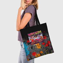 Сумка-шопер Бокс Санты и Индюка, цвет: 3D-принт — фото 2