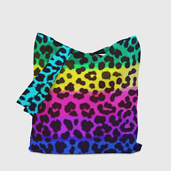 Сумка-шопер Leopard Pattern Neon, цвет: 3D-принт