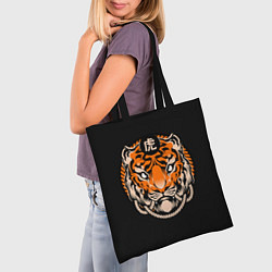 Сумка-шопер Символ тигра, цвет: 3D-принт — фото 2