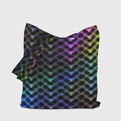 Сумка-шопер Color vanguard pattern 2025 Neon, цвет: 3D-принт