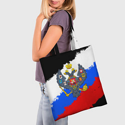 Сумка-шопер Россия - имперский герб, цвет: 3D-принт — фото 2