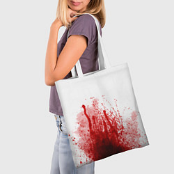 Сумка-шопер Имитация крови трэш, цвет: 3D-принт — фото 2