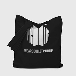 Сумка-шопер BTS WE ARE BULLETPROOF БТС - мы пуленепробиваемые, цвет: 3D-принт