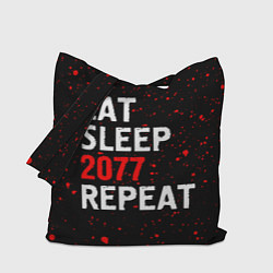 Сумка-шоппер Eat Sleep 2077 Repeat Краска