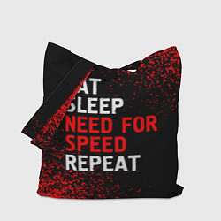 Сумка-шопер Eat Sleep Need for Speed Repeat - Спрей, цвет: 3D-принт