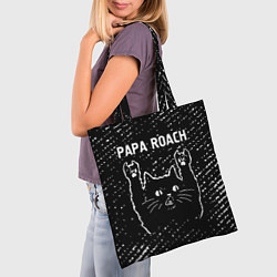 Сумка-шопер Papa Roach Rock Cat, цвет: 3D-принт — фото 2