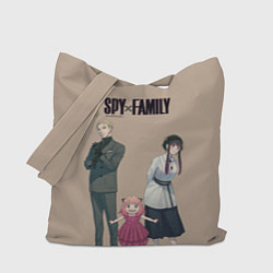 Сумка-шопер Spy x Family Семья шпиона, цвет: 3D-принт