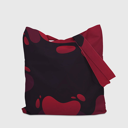Сумка-шоппер Красный абстрактный кот / 3D-принт – фото 2