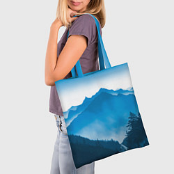 Сумка-шопер Горы Лес, цвет: 3D-принт — фото 2