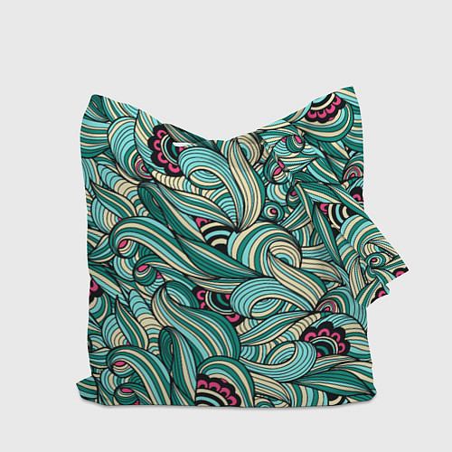 Сумка-шоппер ПЕРЕПЛЕТЕНИЕ ЛИСТВЫ / 3D-принт – фото 2