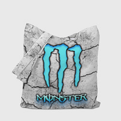 Сумка-шопер MONSTER WHITE БЕЛЫЙ МОНСТР, цвет: 3D-принт