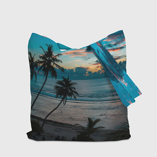 Сумка-шоппер Вечерний остров / 3D-принт – фото 2