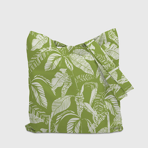 Сумка-шоппер Зелёные Тропики Лета / 3D-принт – фото 2