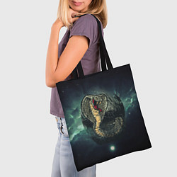Сумка-шопер Большая ядовитая змея, цвет: 3D-принт — фото 2