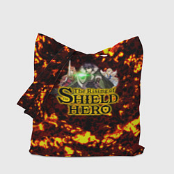 Сумка-шоппер The Rising of the Shield Hero персонажи на фоне че