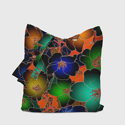 Сумка-шопер Vanguard floral pattern Summer night Fashion trend, цвет: 3D-принт