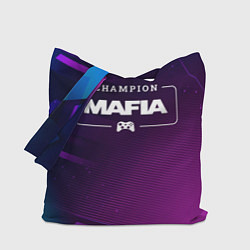 Сумка-шопер Mafia Gaming Champion: рамка с лого и джойстиком н, цвет: 3D-принт