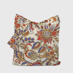 Сумка-шопер Цветочный винтажный орнамент, цвет: 3D-принт