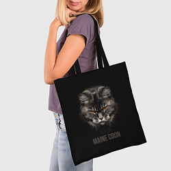Сумка-шопер Maine coon - кот, цвет: 3D-принт — фото 2