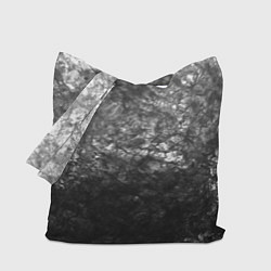 Сумка-шоппер Текстура камня черно-белый узор