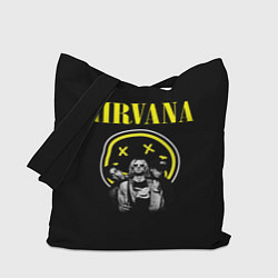 Сумка-шопер NIRVANA логотип и исполнители, цвет: 3D-принт