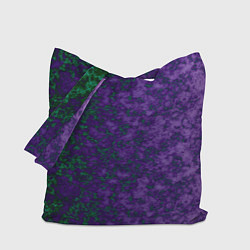 Сумка-шоппер Marble texture purple green color