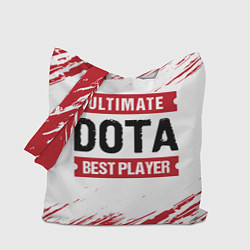 Сумка-шоппер Dota: красные таблички Best Player и Ultimate