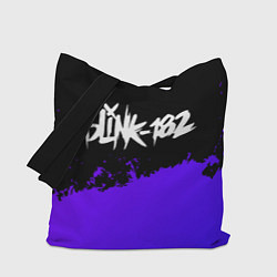 Сумка-шопер Blink 182 Purple Grunge, цвет: 3D-принт