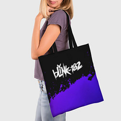Сумка-шопер Blink 182 Purple Grunge, цвет: 3D-принт — фото 2