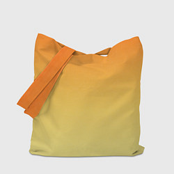 Сумка-шопер Оранжевый, желтый градиент, цвет: 3D-принт
