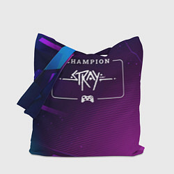 Сумка-шопер Stray Gaming Champion: рамка с лого и джойстиком н, цвет: 3D-принт