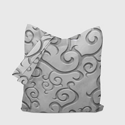 Сумка-шопер Ажурный орнамент на поверхности металла, цвет: 3D-принт