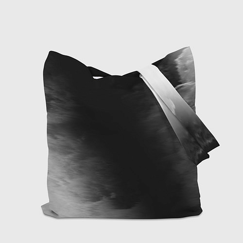 Сумка-шоппер Pantera glitch на темном фоне: символ и надпись ве / 3D-принт – фото 2